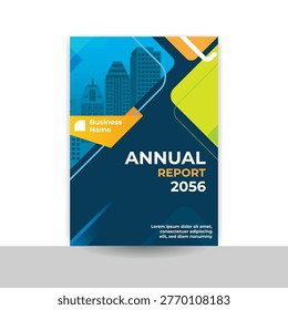 Professional annual report cover design corporate report cover design geometric design