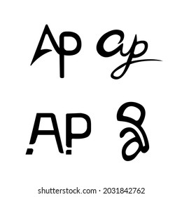 Diseño de logotipo AP profesional para cualquier empresa