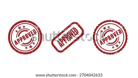 Professional approved stamp designs for verification, certification, validation, and official documentation use