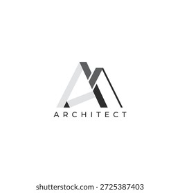 Un diseño de logotipo de arquitecto profesional para la identidad de marca y el uso comercial, que representa la creatividad y la construcción.