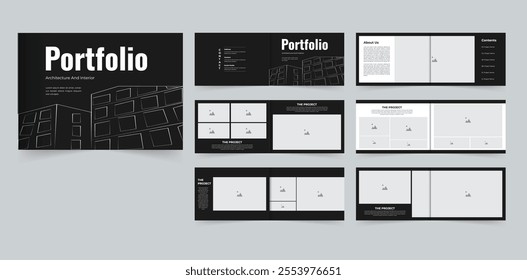 Professional Architecture and interior portfolio or project portfolio design landscape