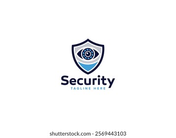 Professional Artificial Intelligence Protection Shield Security Logo Design Vector Template, Digital Safety Emblems