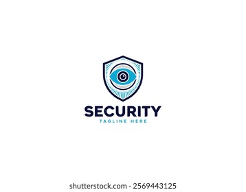 Professional Artificial Intelligence Protection Shield Security Logo Design Vector Template, Digital Safety Emblems