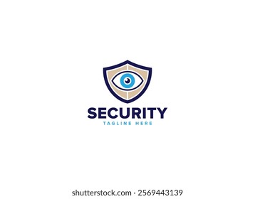 Professional Artificial Intelligence Protection Shield Security Logo Design Vector Template, Digital Safety Emblems