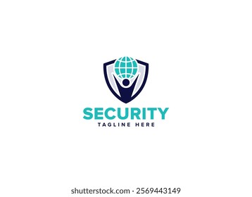 Professional Artificial Intelligence Protection Shield Security Logo Design Vector Template, Digital Safety Emblems