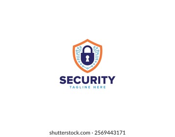 Professional Artificial Intelligence Protection Shield Security Logo Design Vector Template, Digital Safety Emblems