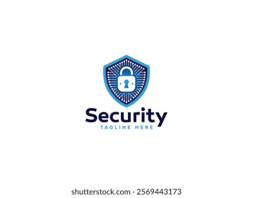 Professional Artificial Intelligence Protection Shield Security Logo Design Vector Template, Digital Safety Emblems