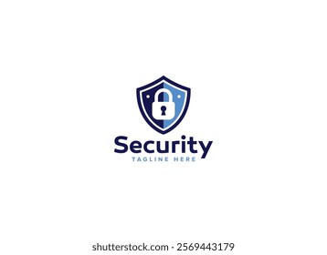 Professional Artificial Intelligence Protection Shield Security Logo Design Vector Template, Digital Safety Emblems