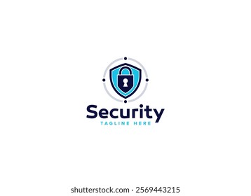 Professional Artificial Intelligence Protection Shield Security Logo Design Vector Template, Digital Safety Emblems