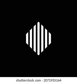 professional artistic logo brand symbol. black and white color.