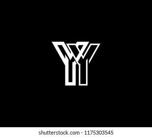 Professional Artistic Monogram Letter YY Linked Design Logo