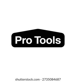 Professional audio software logo Pro Tools on a clean white background, symbolizing high-quality music production and editing.