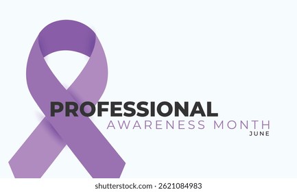 Professional Awareness Month. background, banner, card, poster, template. Vector illustration.