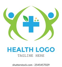 Profissional incrível saúde e clínica médica logotipo design