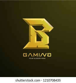 professional B letter gaming logo
