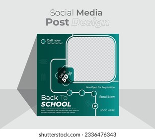 Diseño de plantillas de banner web de escuela de regreso profesional.