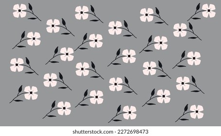 Diseño de fondo profesional con flores y hojas blancas