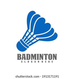 Professional Badminton Sports Team Championship Logo, Creative Badminton design concepts template, icon symbol