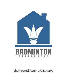 Professional Badminton Sports Team Championship Logo, Creative Badminton design concepts template, icon symbol