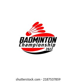 Professional Badminton Sports Team Club Championship Logo