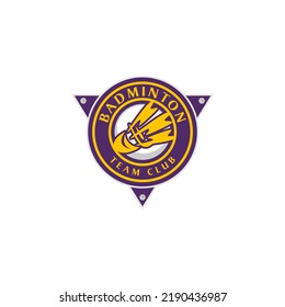 Professional Badminton Sports Team Club Championship Logo