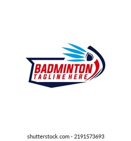 Professional Badminton Sports Team Club Championship Logo