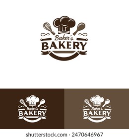 Professional Baker's Bakery Logo Template