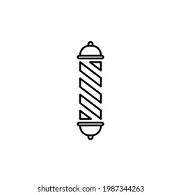 Professional barber black line icon. Engraving label for barbershop. Flat isolated symbol sign can be used for: illustration, outline, logo, mobile, app, design, web, dev, ui, ux, gui. Vector EPS 10