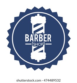 professional barber shop icon vector illustration graphic