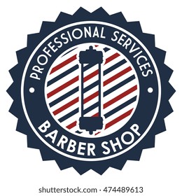 professional barber shop icon vector illustration graphic