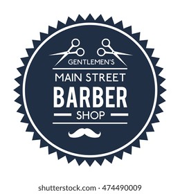professional barber shop icon vector illustration graphic
