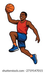 Jugador de baloncesto Profesional en acción 