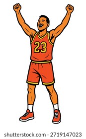Jugador de baloncesto Profesional en acción 