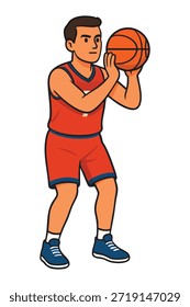 Jugador de baloncesto Profesional en acción 