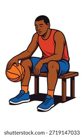 Jugador de baloncesto Profesional en acción 