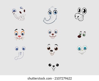 Professional and beautiful cartoon eyes
