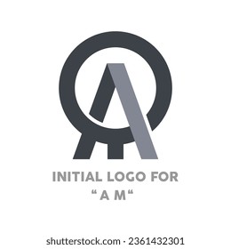 Professional beauty elegant trendy awesome AM or MA logo design