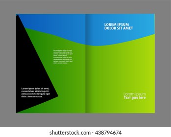 Professional bi fold business flyer template
