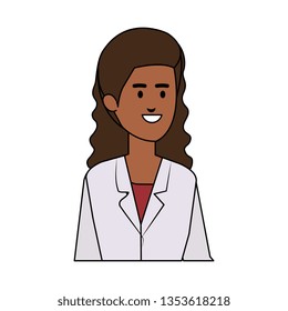 professional black female doctor avatar character