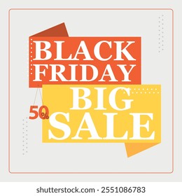 Projeto profissional Black Friday para post de mídia social com um modelo consistente para ofertas comerciais e um fundo elegante