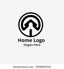 Professional Black Home property logo