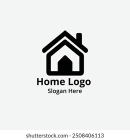Professional Black Home property logo