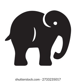 Una Ilustración vectorial profesional en blanco y negro de un elefante en una pose de pie de perfil lateral. Esta silueta limpia y minimalista es perfecta para organizaciones ambientales, agencias de viajes especializadas en safaris, materiales educativos sobre mamíferos Grandes y la marca de los niños. Su diseño atrevido y plano lo convierte en una opción ideal para logotipos Representantes, infografías de la naturaleza y Diseños web modernos centrados en la fortaleza, la sabiduría y la protección global de la vida silvestre.