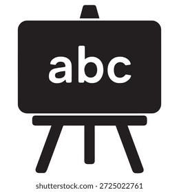 Icono de Vector de pizarra de Profesional para Educación y conceptos de aprendizaje en el aula