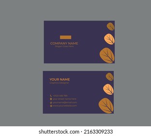 Professional blue business card design