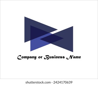 Professional blue logo vector design.