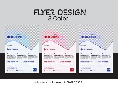 Um profissional The border: Intriging Vetor Business Flyers para que eles possam melhorar sua marca.
