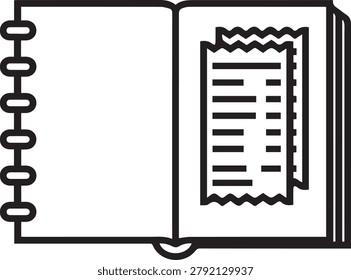 Professional Bound Receipts Notebook for Accounting, Finance, Small Business Expense Tracking, Budgeting, Receipt Organization, Tax Preparation, Invoice Management, Office Supplies