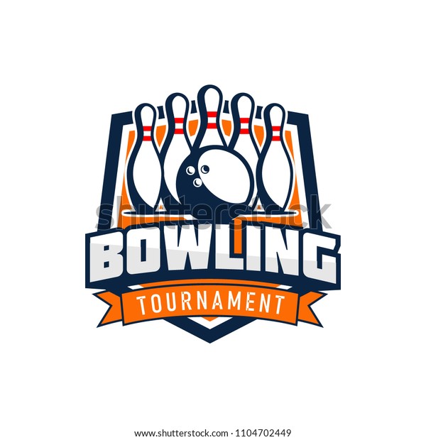 Professional Bowling Club Badge Logo Design Stock Vector (Royalty Free ...