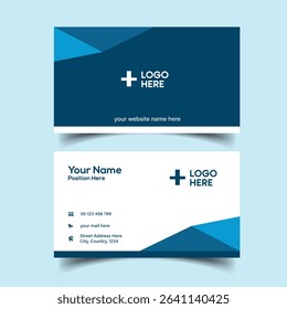 Professional Branding Card Layout for Business. Creative Double-sided Business Card Template.